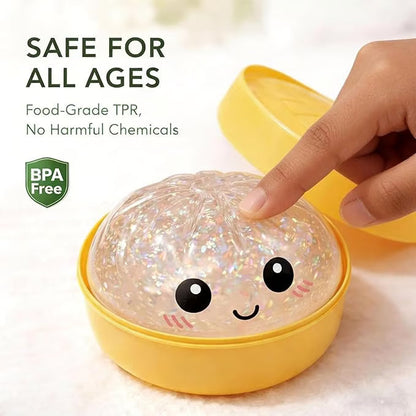 🔥Glitter Dumpling Squishy Steamer Blind Box Surprise Squeeze Fun