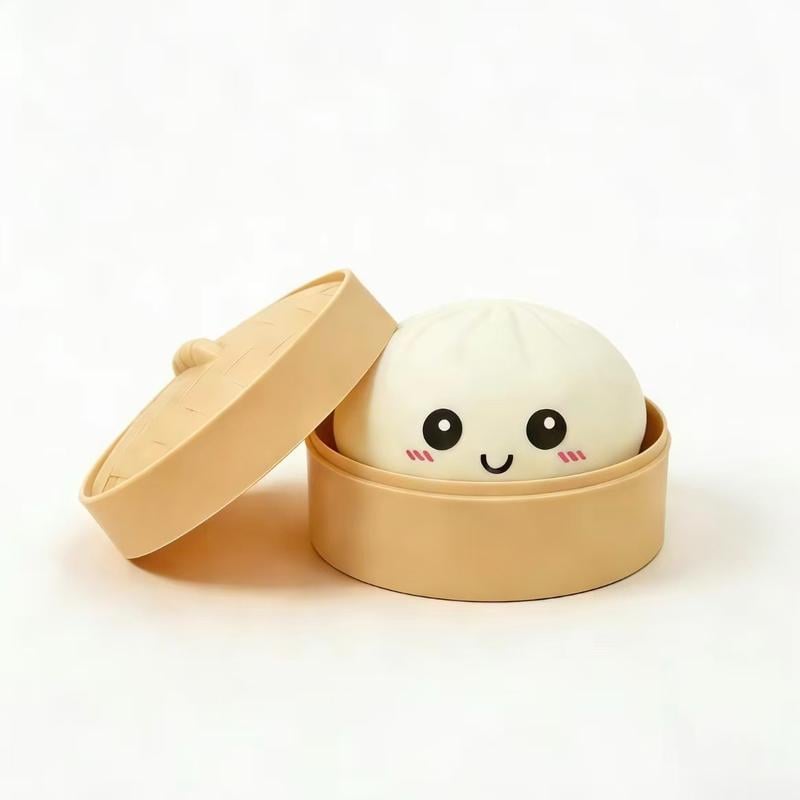 🔥Glitter Dumpling Squishy Steamer Blind Box Surprise Squeeze Fun