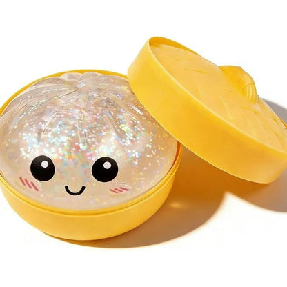 🔥Glitter Dumpling Squishy Steamer Blind Box Surprise Squeeze Fun